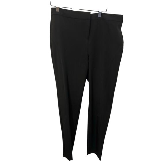 Vince Camuto Black Straight Leg Career Preppy Dress Slacks 10 Work Admin Formal - Picture 1 of 4